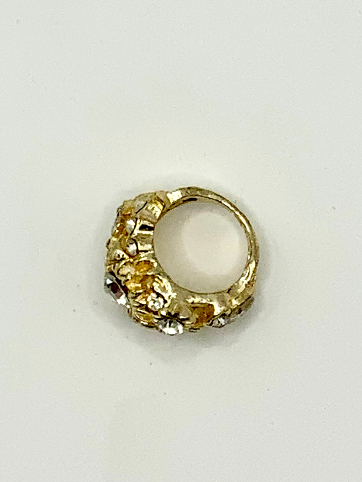 Large Faux Diamond Dress Ring