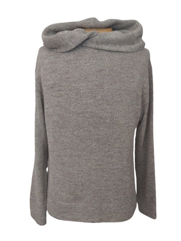 Vince moonstone hoodie, grey marle long sleeve pullover