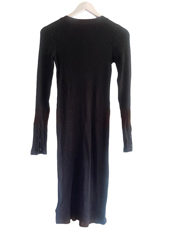 James Perse Knee Length Ribbed Body Con Dress