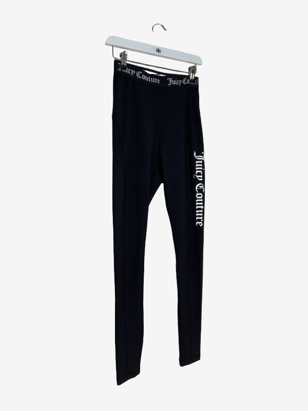 Juicy Couture Black Athleisure Logo Leggings