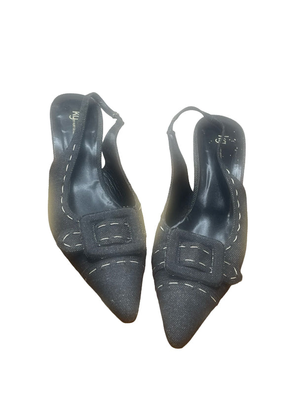Kurt Geiger Denim Sling Backs