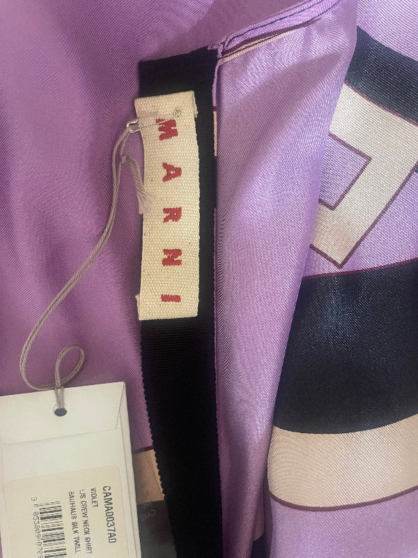 Marni Swirl Pattern Long Sleeve Top