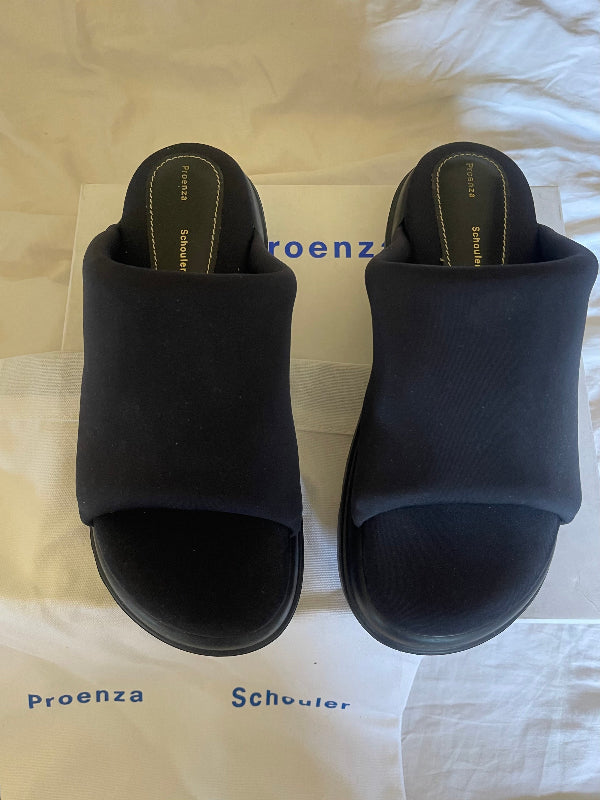 Proneza Schouler Neoprene Platform Slides
