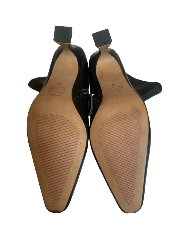 Alias Mae Black Leather Sock Boot