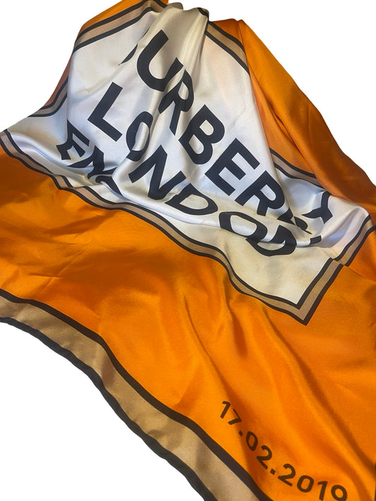Burberry London England Silk Scarf