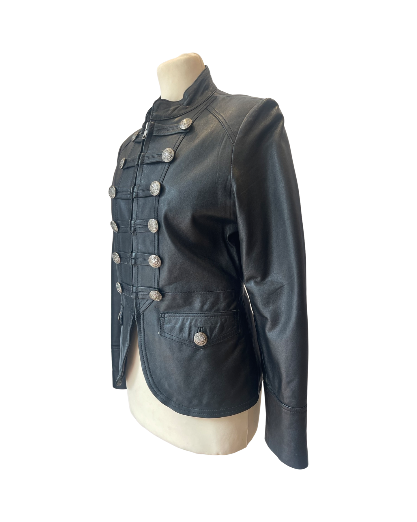 Carrie Hoxton Military Leather Jacket