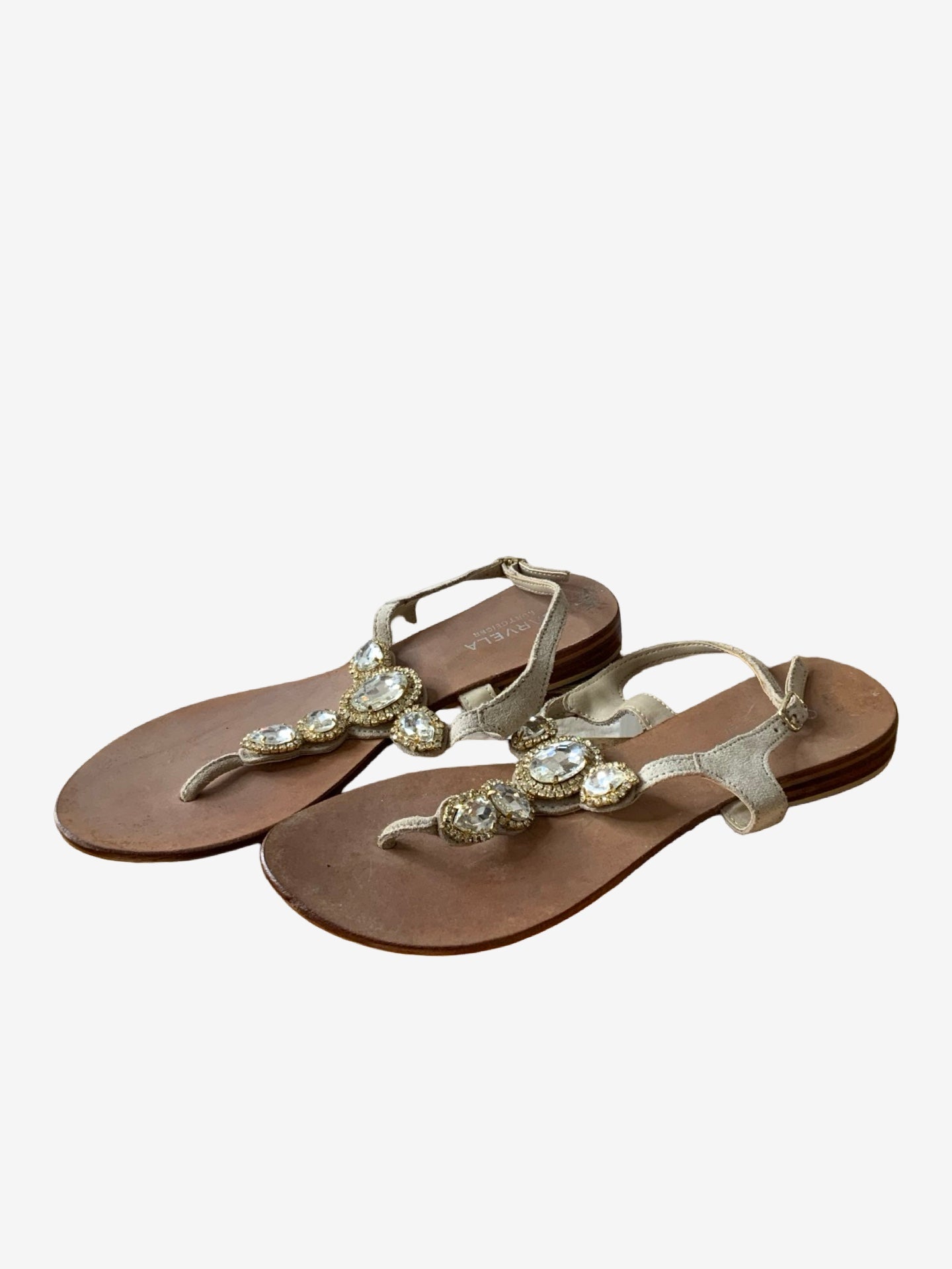 Carvela Sparkle Diamond Flat Sandals