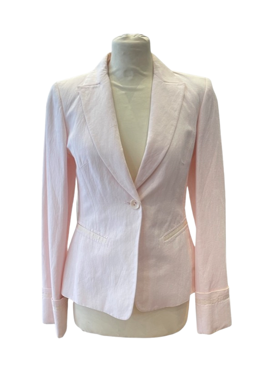 Pale pink ladies linen jacket 