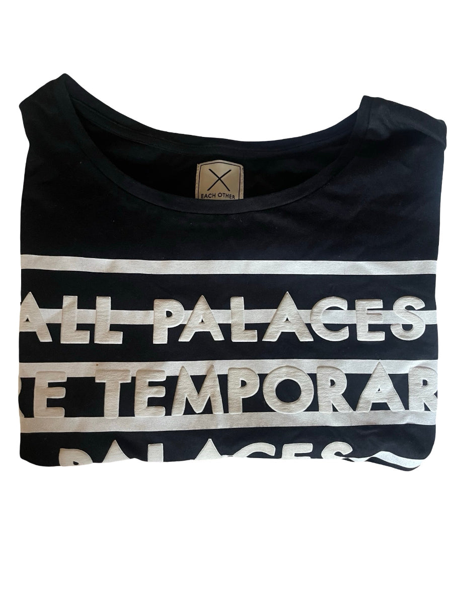 Each Other Stripe T Shirt Black and White