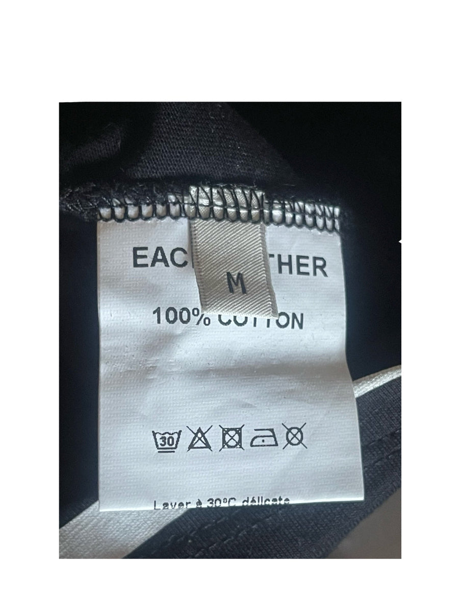 Each Other Stripe T Shirt Black and White