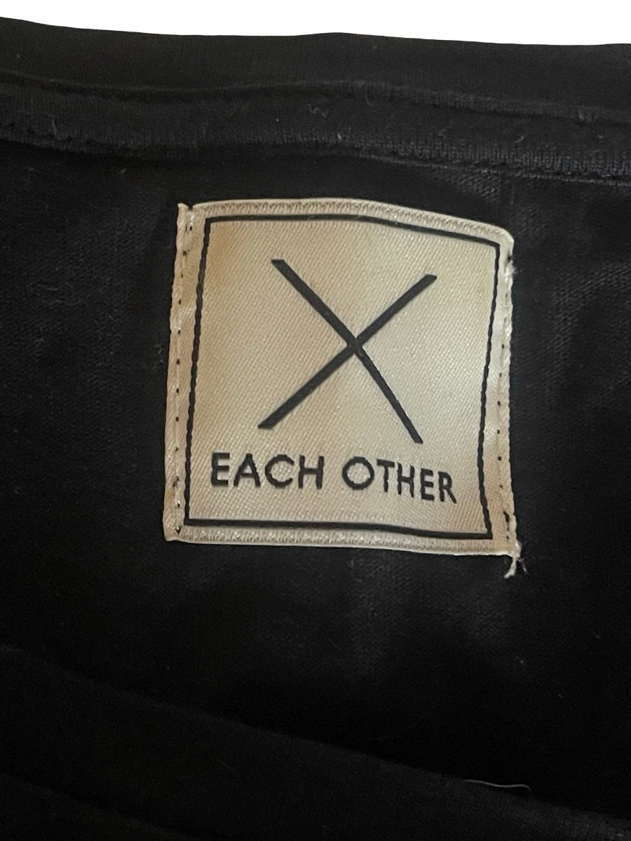 Each Other Stripe T Shirt Black and White