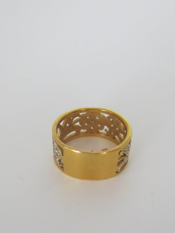 Filigree Gold Tone Ring