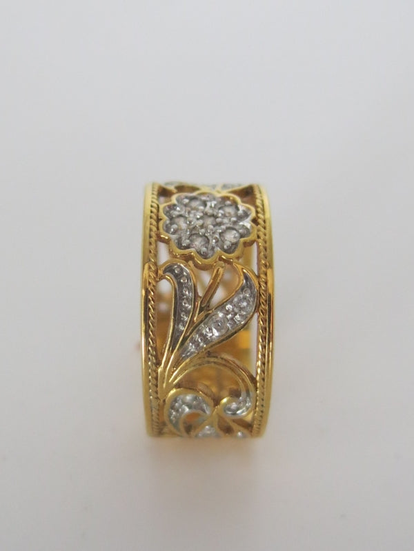 Filigree Gold Tone Ring