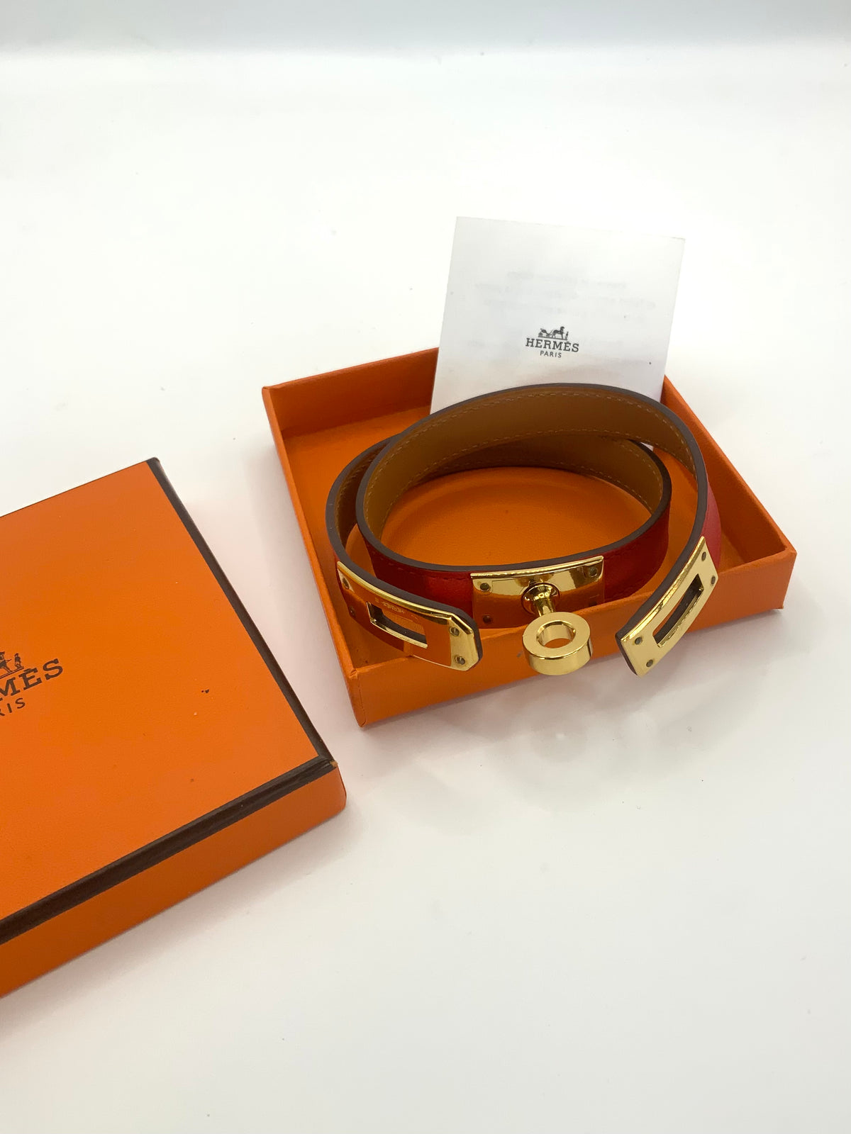 Hermes H Bracelet Red