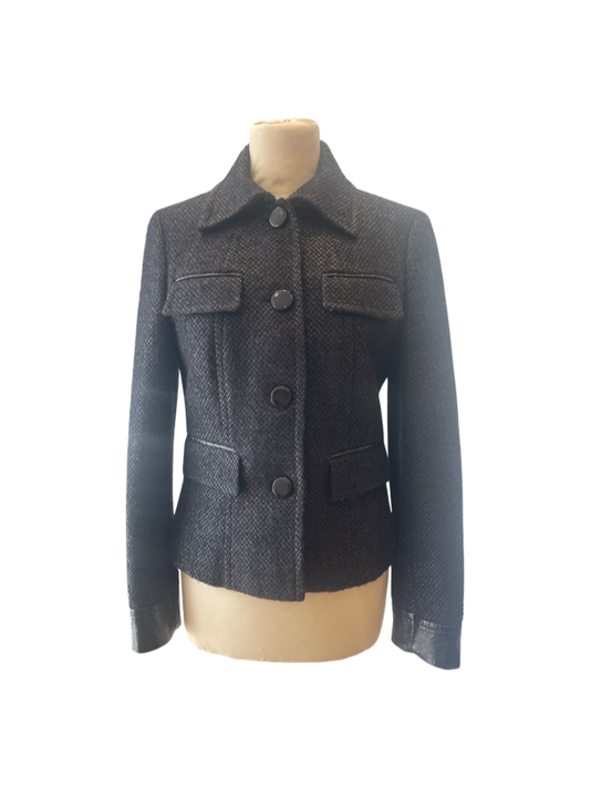 Marella Jacket Tweed with PVC