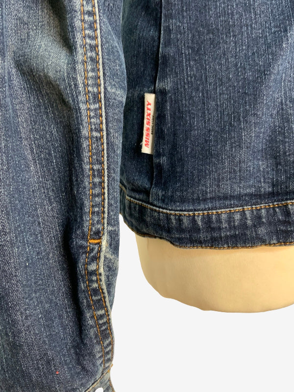 Miss Sixty Washed Indigo Denim Jacket