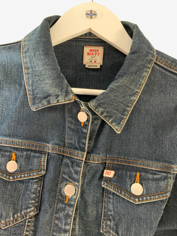 Miss Sixty Washed Indigo Denim Jacket