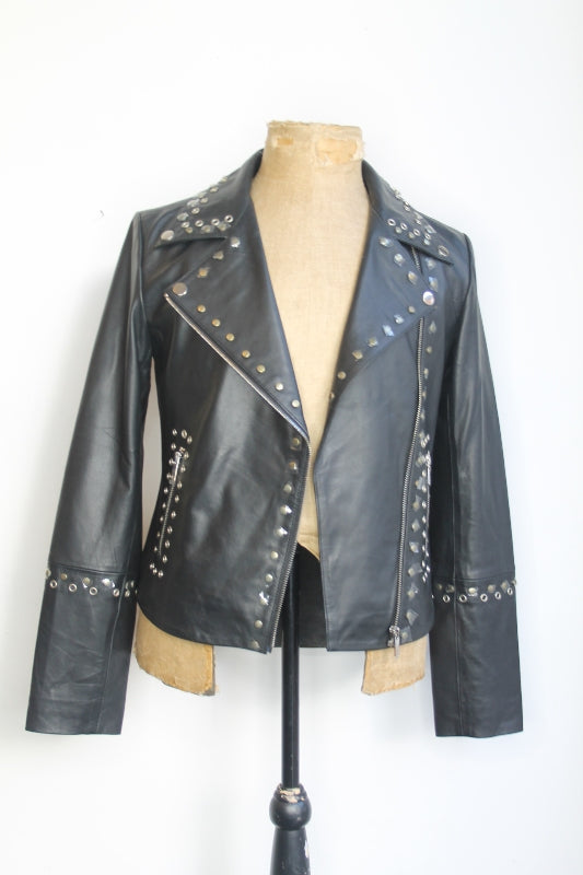 Oasis Studded Leather Jacket