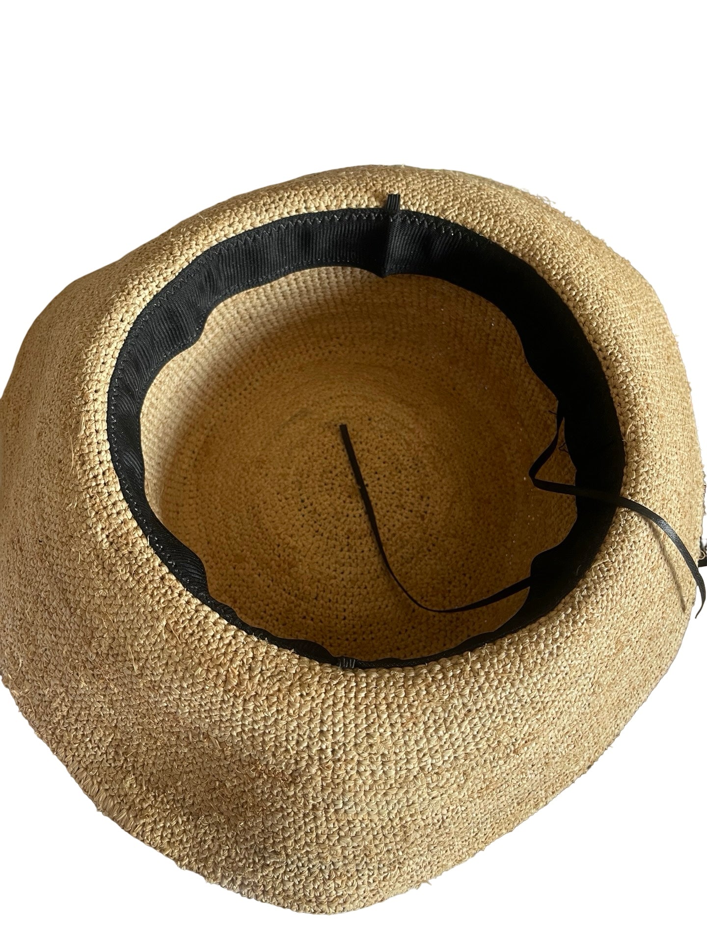 Ferragamo Straw Bucket Hat