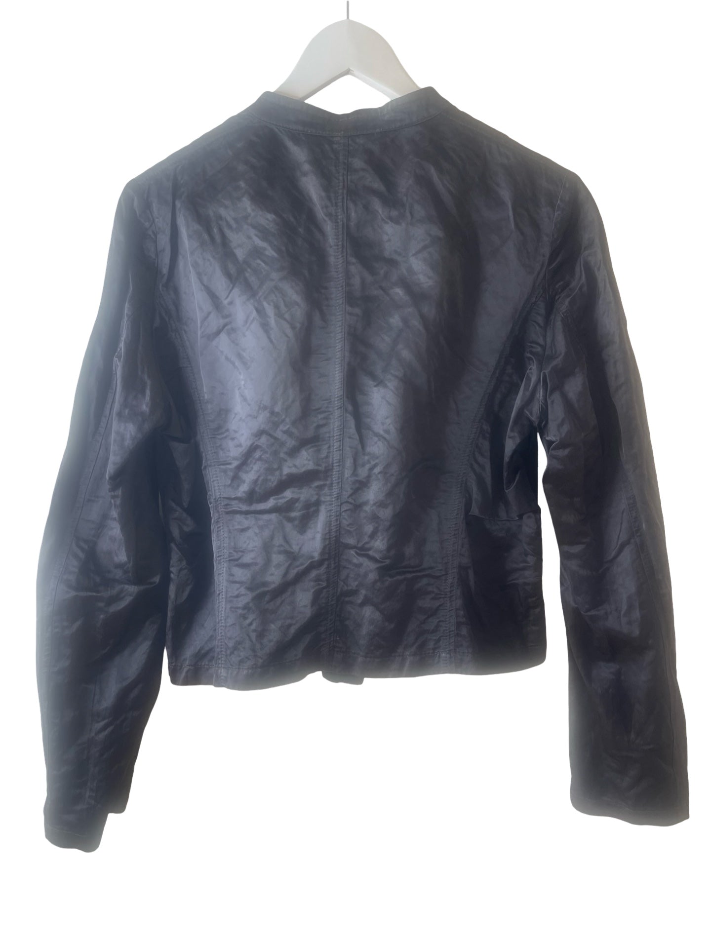 See By Chloe Ink Blue Satin Jacket