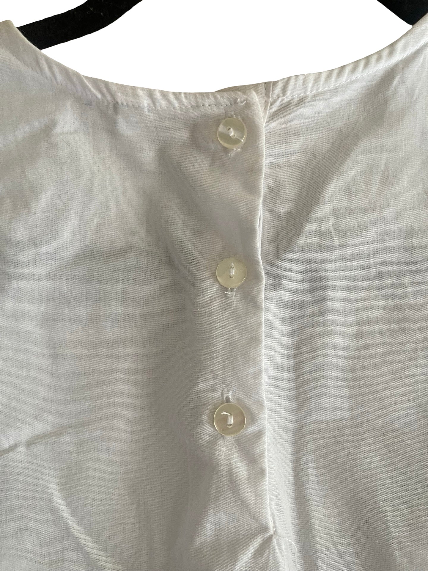Stradivarius White Cotton Long Sleeve Message Top
