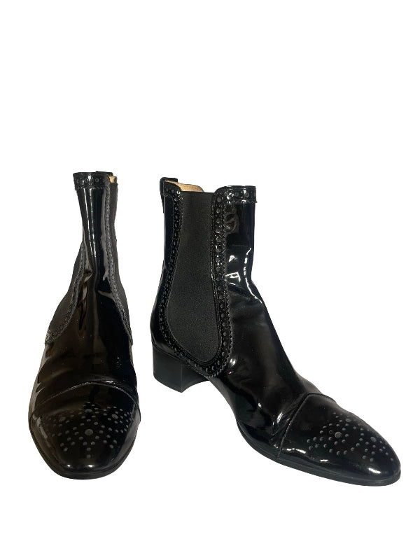Tods Patent Leather Chelsea Boot