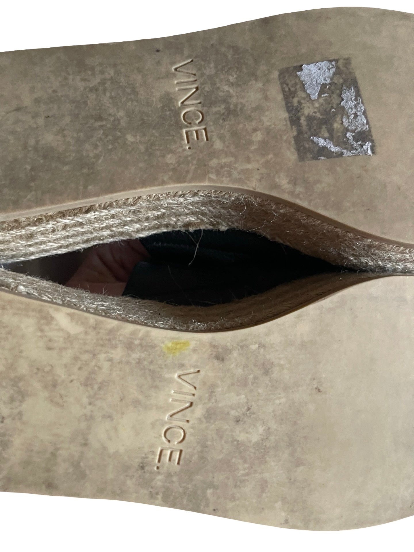 Vince Solano Soft Leather Hessian Slides