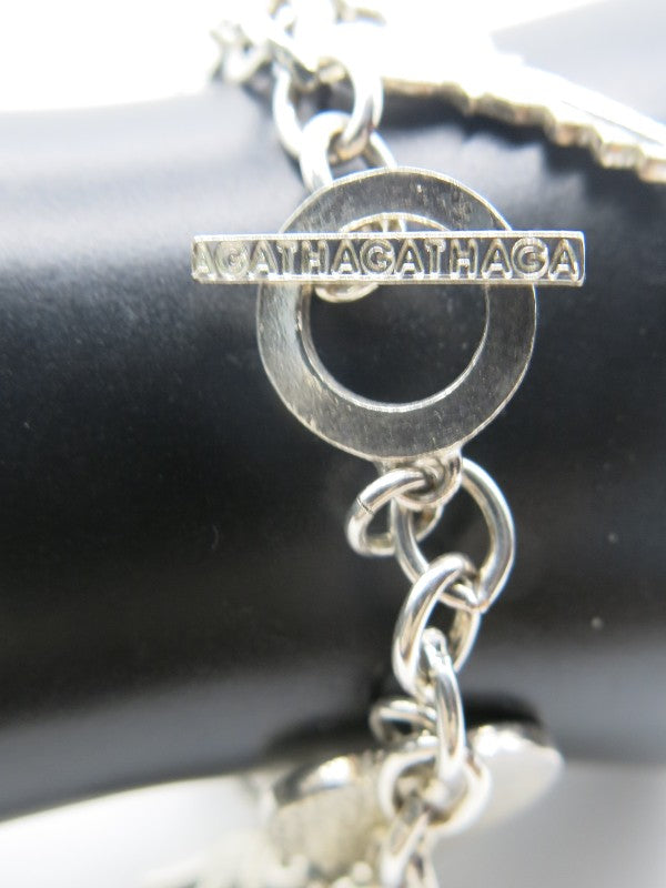 Agatha Paris Silver Charm Bracelet