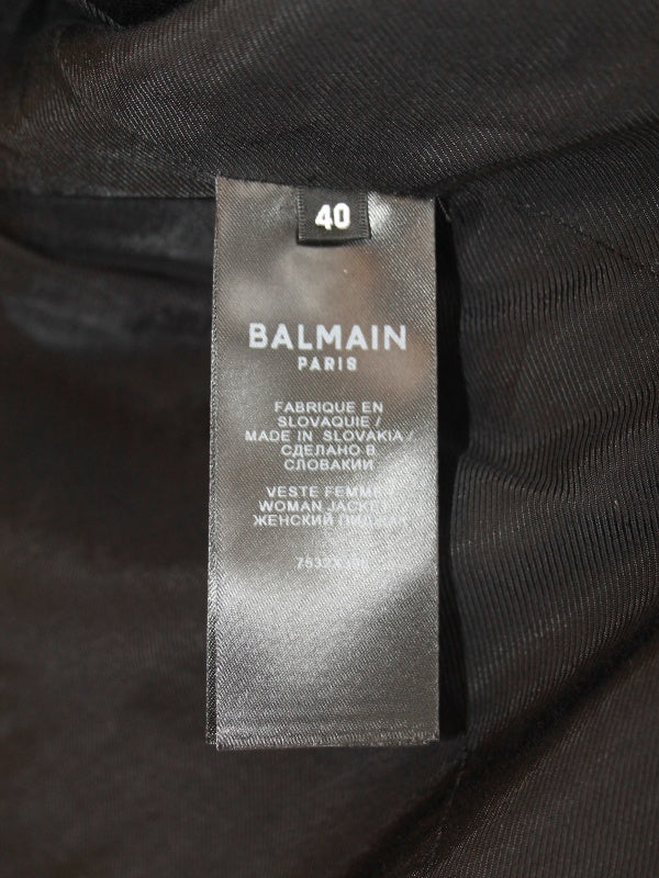 Balmain Boucle Jacket Gold Hardware
