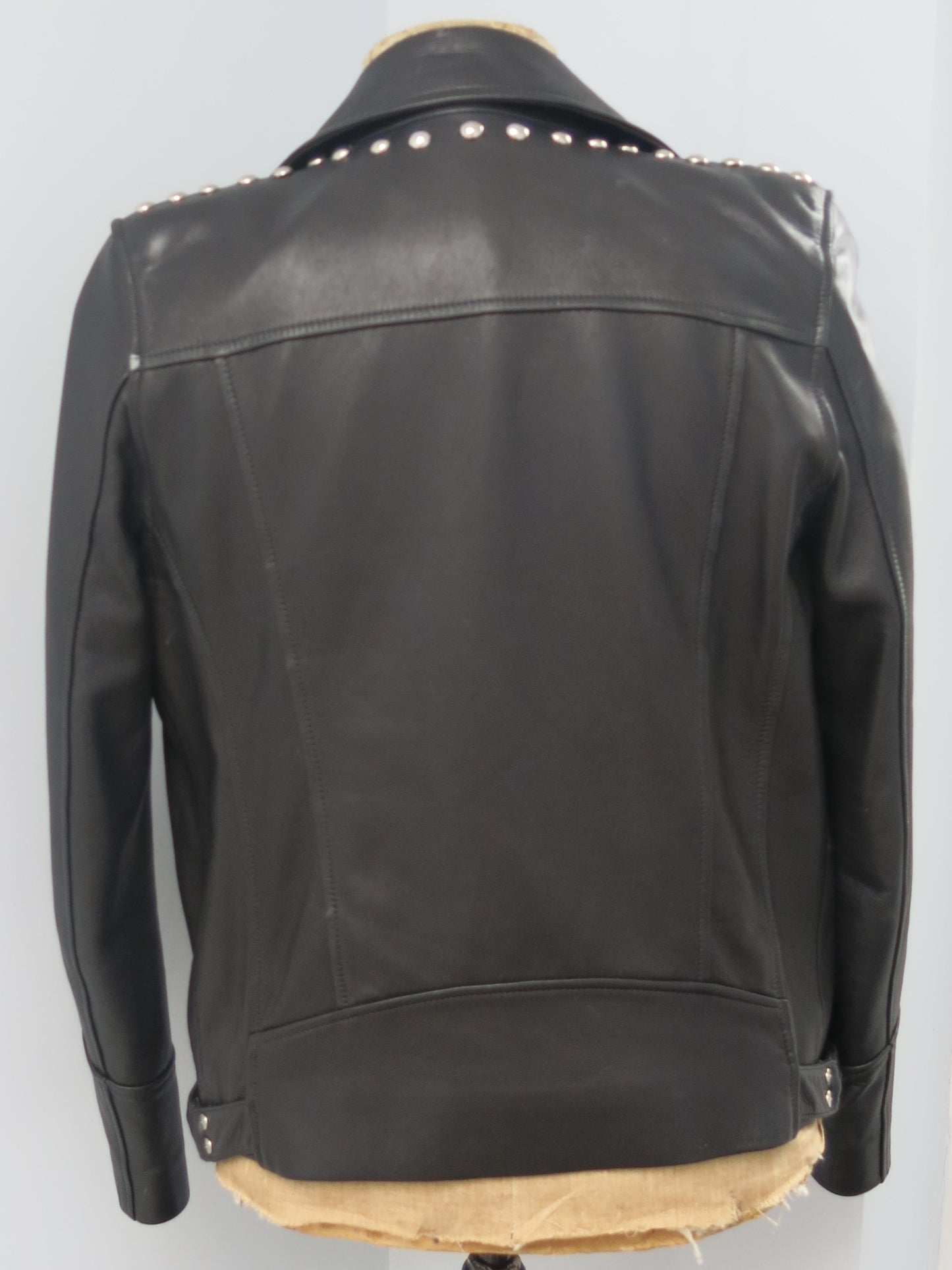 Balmain Leather Jacket Silver Hardware