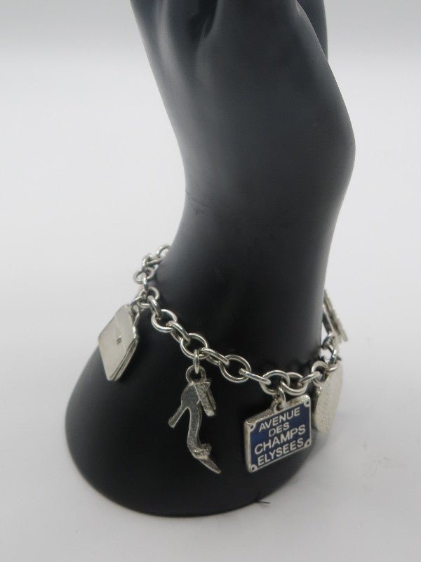 Agatha Paris Silver Charm Bracelet