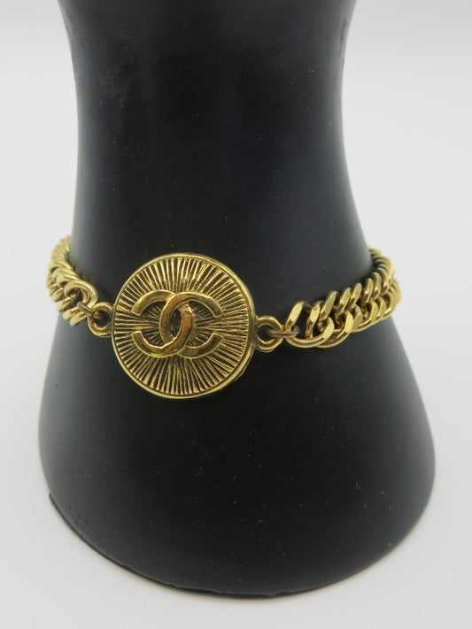 Gold Button Bracelet