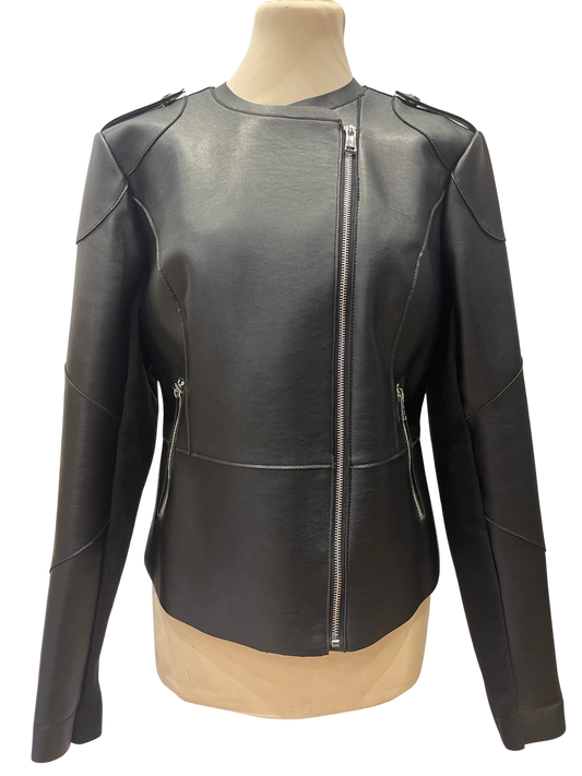 Guess Marciano Faux Leather Jacket Black