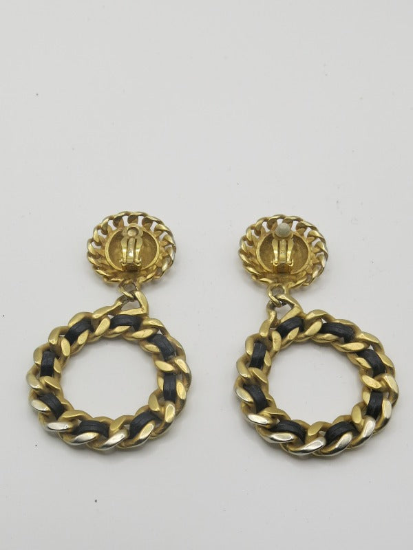 Erwin Pearl Gold Drop Clip On Earrings