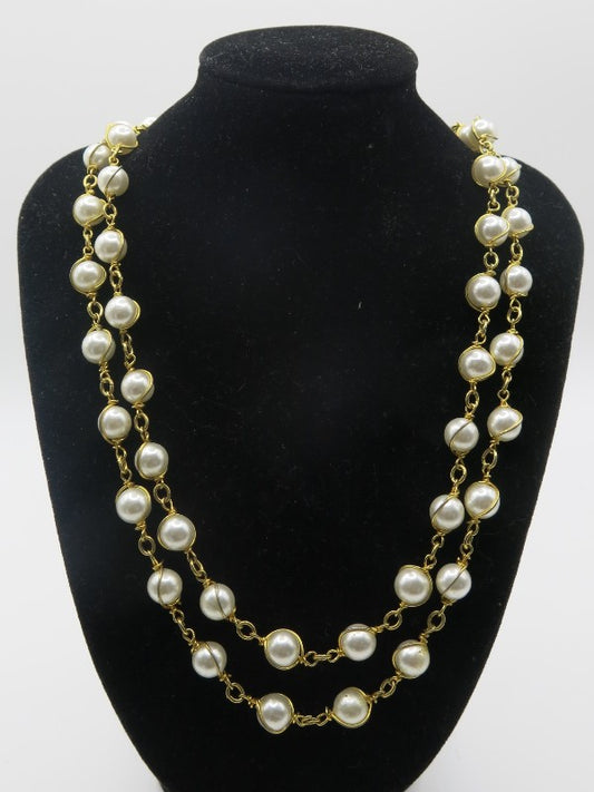 Napier Long Pearl Necklace