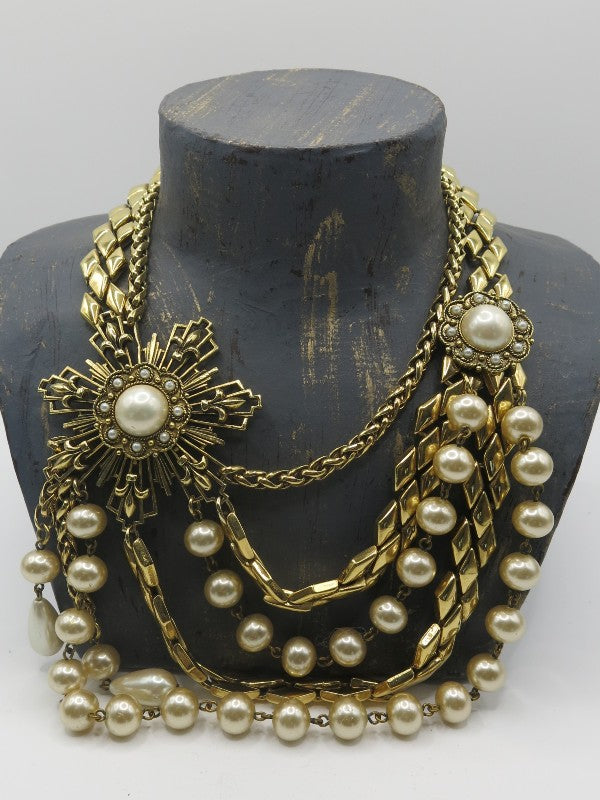 Erwin Pearl Vintage Festoon Necklace